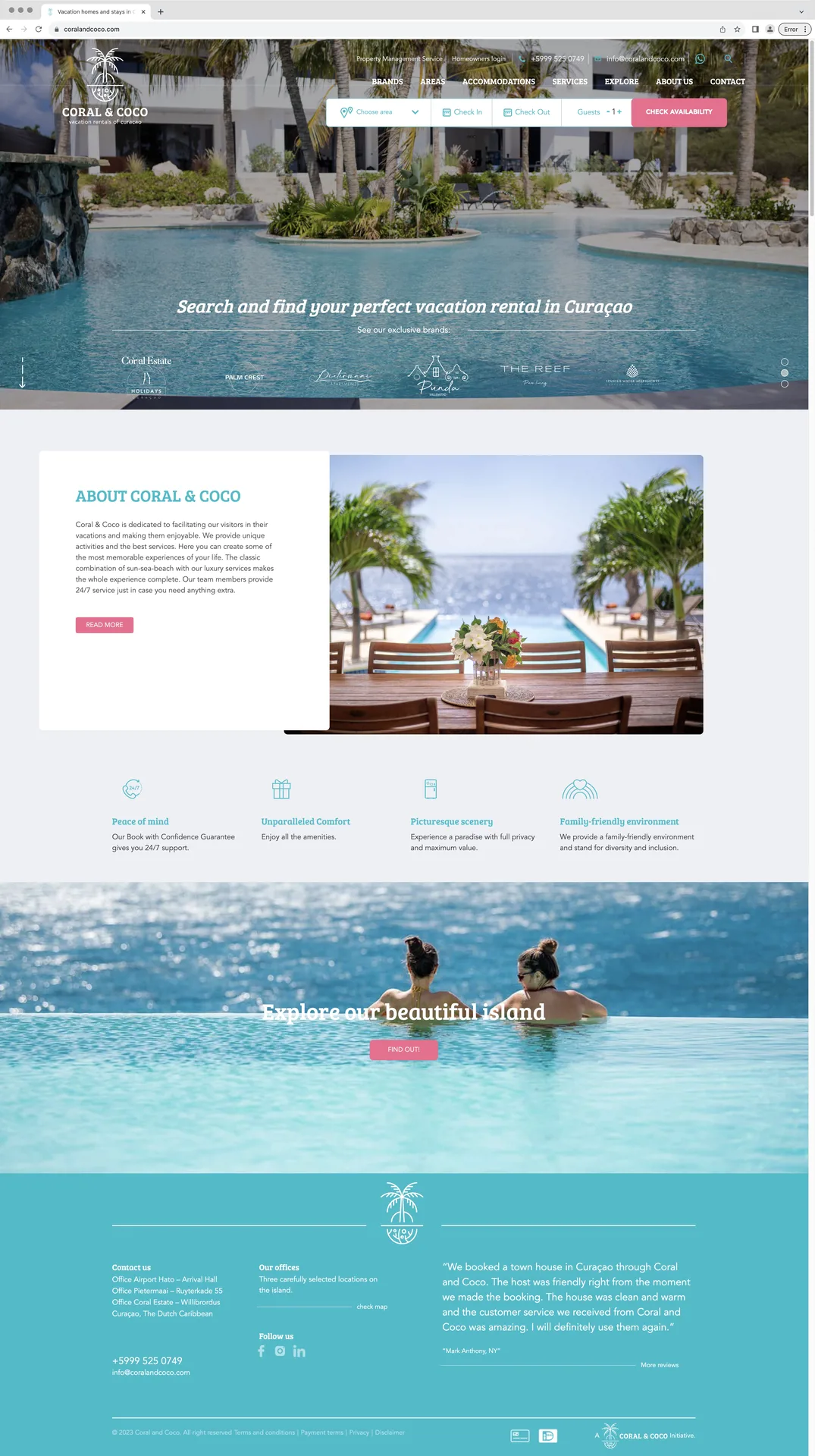 Coral & Coco-website